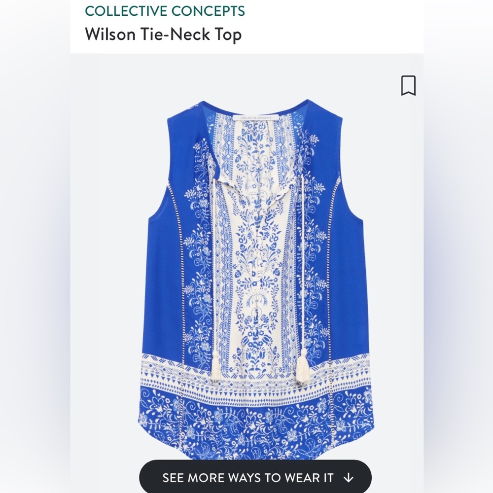 Collective Concepts, small, blue tank